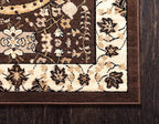 Unique Loom Espahan Collection Area Rug - Cape Cod (9'x 12' Rectangle, Brown/ Beige)