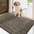 COSY HOMEER-Door-Mat,Dirt Trapper Entryway Rugs 24"x36" Non Slip Washable Entrance Mats,Absorbent Welcome Mat,Low Profile Dog Door Mats for Front Back Doomats and Wet Shoes,Light Brown