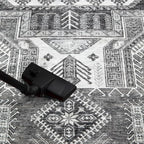 Keen Home Design 9x12 Rug - Machine Washable Area Rug with Non-Slip Backing, Ideal for Living Room, Dining Room, Bedroom - Vintage, Easy Clean, Durable, Low Pile - (9' x 12')