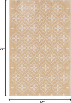 Nourison Home Nourison Essentials Beige Ivory 4' x 6' Area Rug - Easy Clean, Non Shedding, Bed Room, Living Room, Dining Room, Kitchen (4' x 6')
