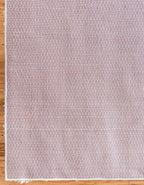 Unique Loom Davos Shag Collection Area Rug - Solid (5' 3" Square, White/ Ivory)