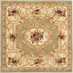 Rugs.com Chateau Collection Rug – 8' x 11' Cream Medium Rug Perfect for Living Rooms, Kitchens, Entryways