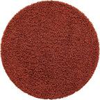 Unique Loom Solid Shag Collection Area Rug (4' 1" Round, Terracotta)