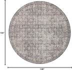 Loloi Amber Lewis Alie Collection ALE-03 Charcoal/Dove 9'-6'' x 13'-1'', .13'' Pile Height, Area Rug