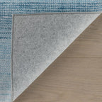 Dash & Albert Pandora Blue Machine Washable Rug, 5 X 8 Feet, Blue Abstract Pattern