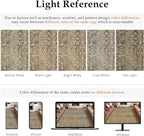 Area Rug 5x7 Living Room Washable Vintage Carpet Non Slip Indoor Retro Traditional Accent Throw Large Rug Brick Red for Office Kitchen Bedroom Dining Room