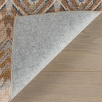 Dash & Albert Seneca Natural Machine Washable Rug, 4 X 6 Feet, Tan Geometric Pattern