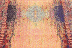 Unique Loom Estrella Collection Rustic, Distressed, Modern, Abstract Area Rug (2' 7 x 10' 0 Runner, Orange/Black)