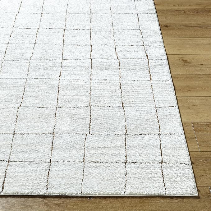 Livabliss x Our PNW Home Cascade Minimalist Area Rug, 6'7" x 9', Ivory