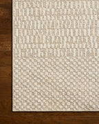 Loloi Amber Lewis Bexley Collection BEX-01 Natural/Birch 5'-0" x 7'-6" Area Rug Neutral, Textured, Living, Bedroom, Dining, Carpet