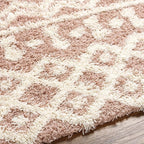 Livabliss Hapsburg Moroccan Shag Area Rug,9'3" x 12',Dusty Pink