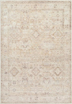 Hauteloom Nakia Living Room, Bedroom Area Rug - Traditional - Beige, Taupe, Ivory - 9'11" x 14'