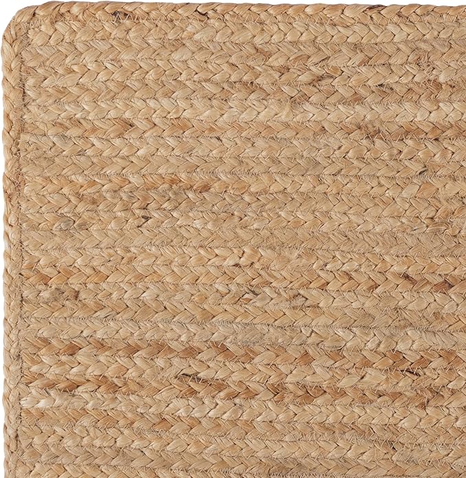REDEARTH · Rectangular Area Rug - 2'x3' Braided Natural Jute - Artisan Made Boho Jute Rugs for Bedroom - Kitchen - Living Room - Farmhouse - Aesthetic Home Decor- Handmade Vintage Décor, Set of 2