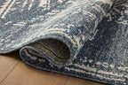 Loloi Magnolia Home by Joanna Gaines Gigi Collection GIG-03 Denim/Ivory 5'-3" x 7'-6" Area Rug