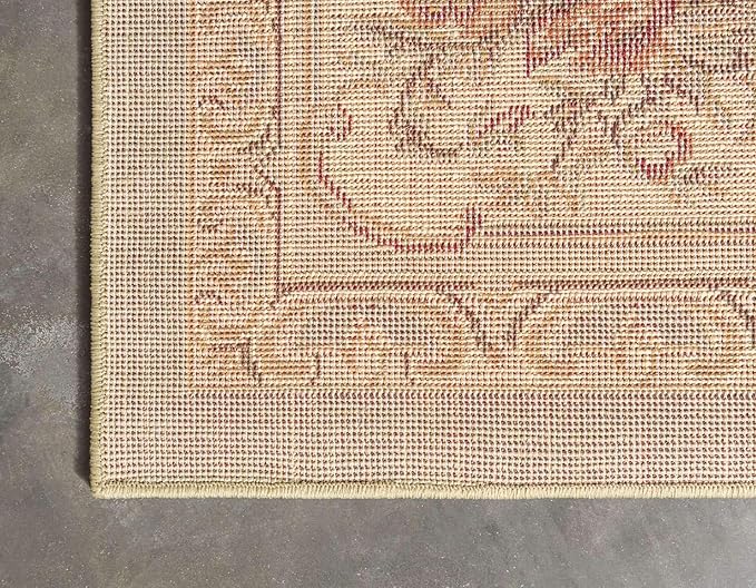 Unique Loom Versailles Collection Traditional Classic Floral Motif Area Rug (10' 0 x 14' 0 Rectangular, Green/Ivory)