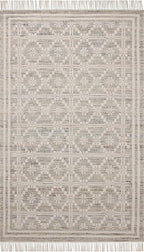 Loloi Angela Rose Rivers Collection RIV-02 Lagoon/Ivory 7'-9" x 9'-9" Reversible Area Rug