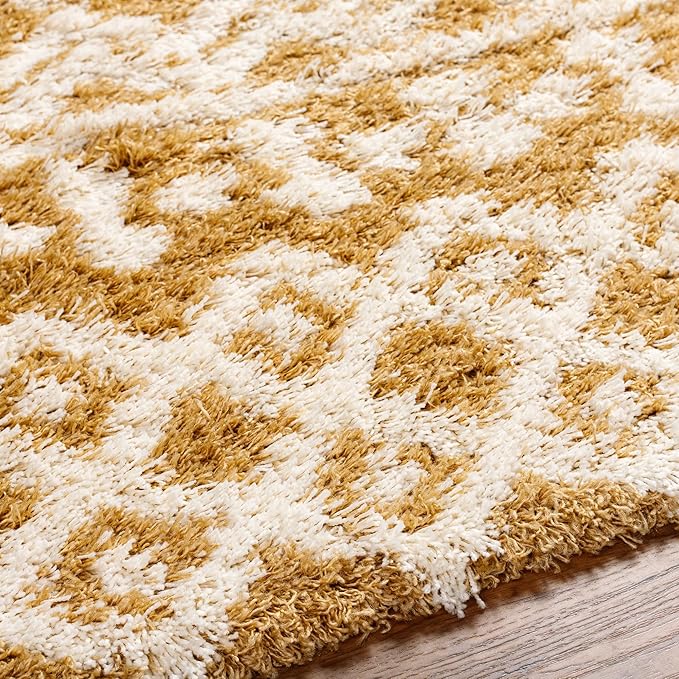 Livabliss Hapsburg Moroccan Shag Runner Area Rug, 2'7" x 7'3", Camel