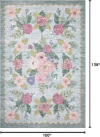 Loloi Rifle Paper Co. Rosa Collection RSA-02 Sky 8'-4" x 11'-6" Area Rug