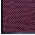 WaterHog Diamond | Commercial-Grade Entrance Mat with Rubber Border – Indoor/Outdoor, Quick Drying, Stain Resistant Door Mat (Bordeaux, 4' x 12')