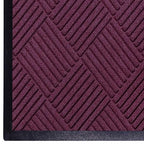 M+A Matting WaterHog Diamond | Commercial-Grade Entrance Mat with Rubber Border – Indoor/Outdoor, Quick Drying, Stain Resistant Door Mat (Bordeuax, 4' x 8')