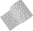 Well Woven Custom Size Hallway Stair Runner - Choose Your Length - Ainsley Blue Diamond Trellis Geometric Tribal - 31 Inches Wide x 70 Feet Long Runner (31" x 70' Runner) Rug