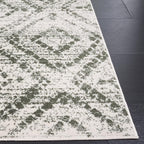 SAFAVIEH Adirondack Collection Area Rug - 4' x 6', Ivory & Dark Green, Geometric Design, Non-Shedding & Easy Care, Ideal for High Traffic Areas in Living Room, Bedroom, Dining (ADR131W-4)