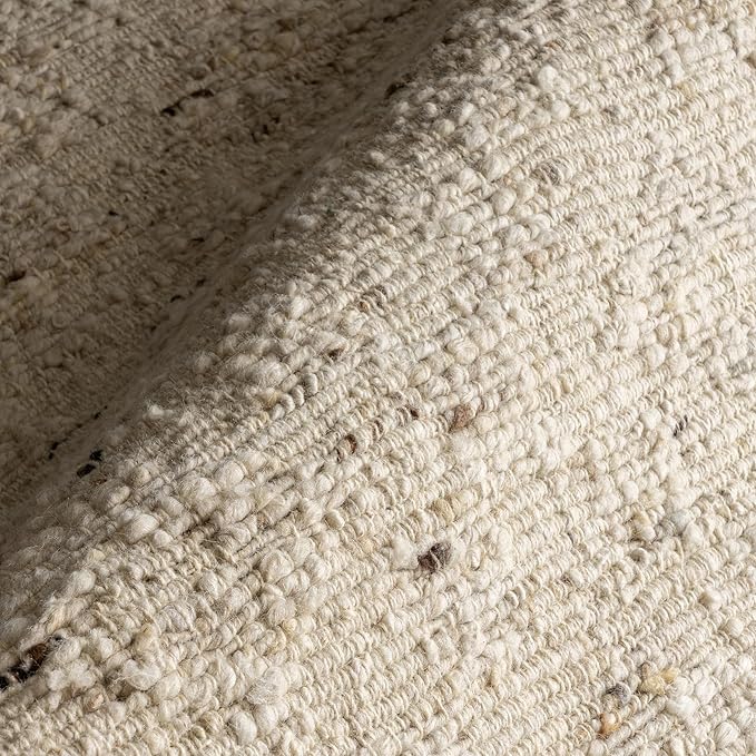 Rugs USA Juju Ivory/Grey, 4' x 6', Handmade, Diamond Trellis, Wool, Soft and Cozy, High Traffic, Stain Resistant, Easy Clean, Durable Area Rug for Bedroom, Living Room, Dining, Foyer, Entryway