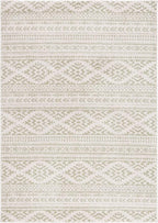SAFAVIEH Area Rug 8x10 - Tulum Collection - Large - Ivory & Sage, Moroccan Boho Tribal Design, Non-Shedding & Easy to Clean, Ideal for Living Room, Bedroom, Dining Space (TUL272H)