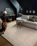Loloi Chris Loves Julia Calvin Collection CLV-02 Ivory/Oatmeal 2'-7" x 7'-6" Runner Rug Checkered Neutral Soft Living Room Bedroom Carpet