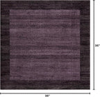 Rugs.com Angelica Collection Rug – 8 Ft Square Violet Medium Rug Perfect for Living Rooms, Kitchens, Entryways