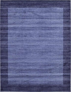Rugs.com Angelica Collection Rug – 10' x 13' Navy Blue Medium Rug Perfect for Living Rooms, Large Dining Rooms, Open Floorplans