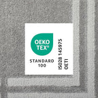 Town & Country Everyday Cloud Shag Plush Border Area Rug with High-Low Pile, Grey, 6'6"x9'6"