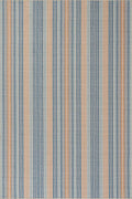 Dash & Albert Tyne Blue Machine Washable Rug, 2 X 3 Feet, Blue/Tan Stripe Pattern