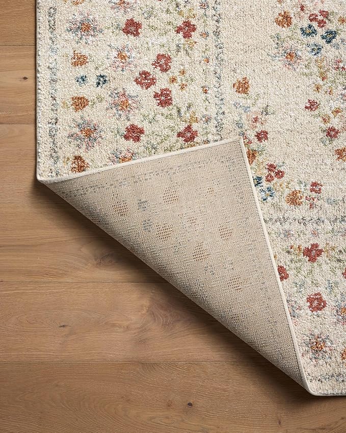 Loloi Rifle Paper Co. Laurel Collection LAU-02 Linen 3'-11" x 5'-7" Accent Rug