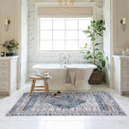 Fame Living Washable Area Rug. Modern Farmhouse. Vintage. Turkish. Bohemian. Distressed. Oriental. Traditional. Rugs for Living Room. Dining. Bedroom. Office. Entryway. Foyer. (859NC, 5' x 6'9")