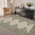 HelloTree Area Rug for Living Room Washable Geometric Moroccan Rug Stripe Farmhouse Bohemian Minimalistic Non Slip Non Shedding Ultra Thin Soft Rug for Bedroom Office DiningRoom Nursery