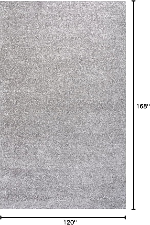 JONATHAN Y Haze Solid Low-Pile Light Gray Indoor Area Rug 10x14, Coastal,Bohemian,Minimalist,Classic, Easy-Cleaning for Living Room,Bedroom,Kitchen,Pet Friendly,Non-Shedding (SEU100K-14)