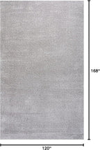 JONATHAN Y Haze Solid Low-Pile Light Gray Indoor Area Rug 10x14, Coastal,Bohemian,Minimalist,Classic, Easy-Cleaning for Living Room,Bedroom,Kitchen,Pet Friendly,Non-Shedding (SEU100K-14)