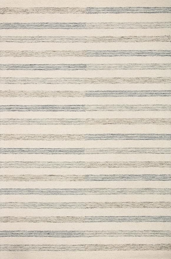 Loloi Chris Loves Julia Chris Collection CHR-05 Ivory/Slate 2'-6'' x 11'-6'', .50" Pile Height, Runner Rug