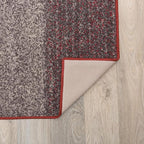 Rugshop Red Modern Geometric Boxes Non-Slip Area Rug Non-Shedding for Hallway, Entryway and Kitchen, 2' x 7'2" (22" X 84")
