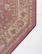 Unique Loom Sialk Hill Collection Area Rug - Washington (7' 11" Octagon Burgundy/Cream)