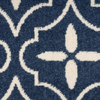 Nourison Home Nourison Essentials Navy Ivory 8' x 10' Area Rug - Easy Clean, Non Shedding, Bed Room, Living Room, Dining Room, Kitchen (8' x 10')