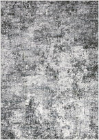 Area Rug Living Room Rugs - 6x9 Large Soft Indoor Neutral Modern Abstract Low Pile Washable Rug Carpet for Bedroom Dining Room Farmhouse Home Office - Grey