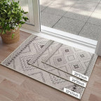Indoor Door Mat 20"x31",Beige Door Mats Indoor Entrance Dirt Resistant & Absorbent, Non-Slip Rubber Backing Front Door Mats,Washable Low-Profile Doormat for Entryway, Inside Home Entrance