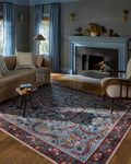 Loloi Rifle Paper Co. Canopy Collection CNP-03 Red/Blue 3'-9" x 5'-9" Accent Rug