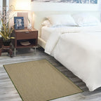 Nourison Home Courtyard Green 3' x 5' Area Rug - Easy Clean, Non Shedding, Bed Room, Living Room, Dining Room, Kitchen (3' x 5')