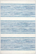 Dash & Albert Ellington Stripe Blue Machine Washable Rug, Runner-2.5 X 8 Feet, Blue Stripe Pattern