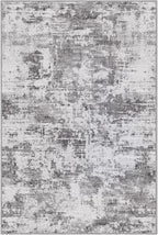 LUMI 4x6 Washable Area Rug for Living Room, Ultra Soft Modern Neutral Grey Rugs Non Slip with Rubber Backing, Low Profile, High Traffic, Stain Resistant Carpets, Ideal for Bedroom, Dining Room