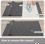 BEQHAUSE 2x3 Entryway Rug Indoor Door Mat Non-Slip Washable, Hallway Rugs Absorbent & Stain Resistant Hall Carpet Runner Rugs for Entryway, Front Door Floor Mats Laundry Room Rugs for Entry, Charcoal