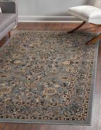 Rugs.com Yasmin Collection Rug – 8' x 10' Gray Medium Rug Perfect for Living Rooms, Large Dining Rooms, Open Floorplans